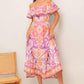 CABANA DREAM LAVENDER WOVEN MIDI DRESS