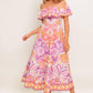 CABANA DREAM LAVENDER WOVEN MIDI DRESS