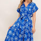 GREEK ISLE MEDALLION WOVEN MIDI DRESS