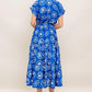 GREEK ISLE MEDALLION WOVEN MIDI DRESS