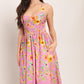 ROSY DAYDREAM WOVEN MIDI DRESS