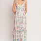 HEAVENLY BLOSSOM WOVEN MAXI DRESS