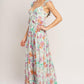 HEAVENLY BLOSSOM WOVEN MAXI DRESS