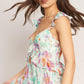 HEAVENLY BLOSSOM WOVEN MAXI DRESS