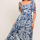 ISLAND SERENADE NAVY WOVEN MAXI DRESS