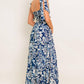 ISLAND SERENADE NAVY WOVEN MAXI DRESS