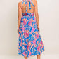 SUN-KISSED FLOWER WOVEN MIDI DRESS