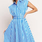 BISTRO STRIPE WOVEN MIDI DRESS