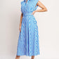 BISTRO STRIPE WOVEN MIDI DRESS