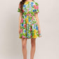 SUNSHINE IN FULL BLOOM WOVEN MINI DRESS