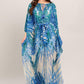 JUST LANDED IN PARADISE WOVEN KAFTAN MAXI DRESS