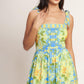 GOLDEN HOUR BLOOM WOVEN MAXI DRESS