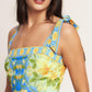 GOLDEN HOUR BLOOM WOVEN MAXI DRESS