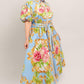 BLUE PALACE WOVEN MIDI DRESS
