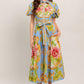 BLUE PALACE WOVEN MIDI DRESS