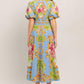 BLUE PALACE WOVEN MIDI DRESS