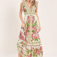 ROSE VINE ROMANCE WOVEN MAXI DRESS
