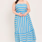 BREEZE STRIPE WOVEN MIDI DRESS