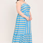 BREEZE STRIPE WOVEN MIDI DRESS