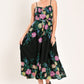 SHADOW FLORAL WOVEN MIDI DRESS