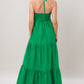 TROPIC STATEMENT WOVEN MAXI DRESS