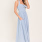 FRESH DAY STRIPE WOVEN MIDI DRESS