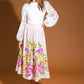 SAGAMORE CREEK LAND WOVEN MIDI SKIRT