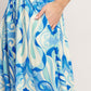 OCEAN WHIRL WOVEN FULL MIDI SKIRT
