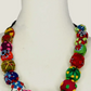 Multi Color Mesh Ball Necklace