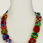 Multi Color Mesh Ball Necklace