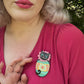 Eggcellent Black Cat Brooch Johanna Parker x Lipstick & Chrome