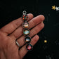 Nebula Rainbow Vertical Pendant Necklace
