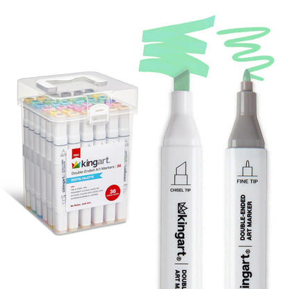 PRO Double-Ended Alcohol Markers - 36 Pastel Colors