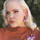 Funfair Carousel Horse Acrylic Earrings by Lipstick & Chrome x Makokot