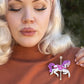 Funfair Carousel Horse Acrylic Earrings by Lipstick & Chrome x Makokot