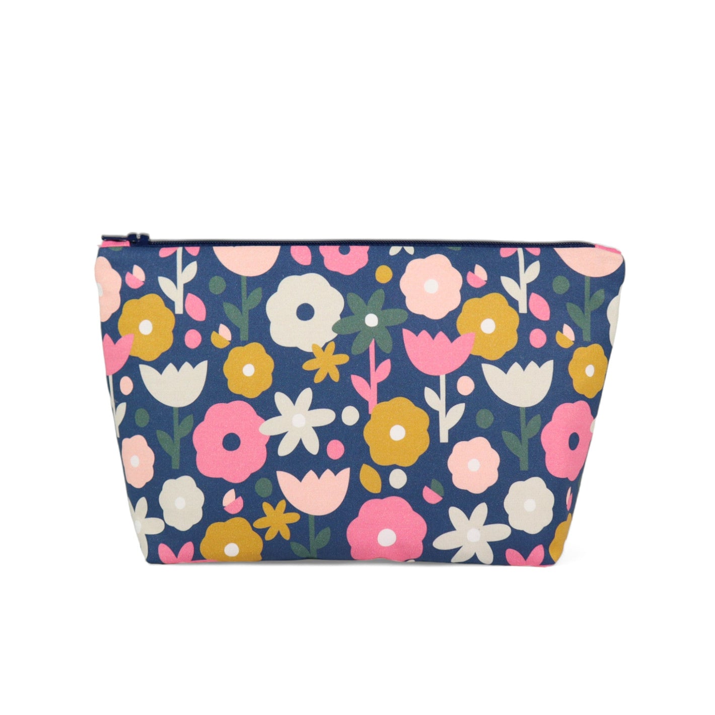 Zipper Pouch Sewing Kit - Navy Floral