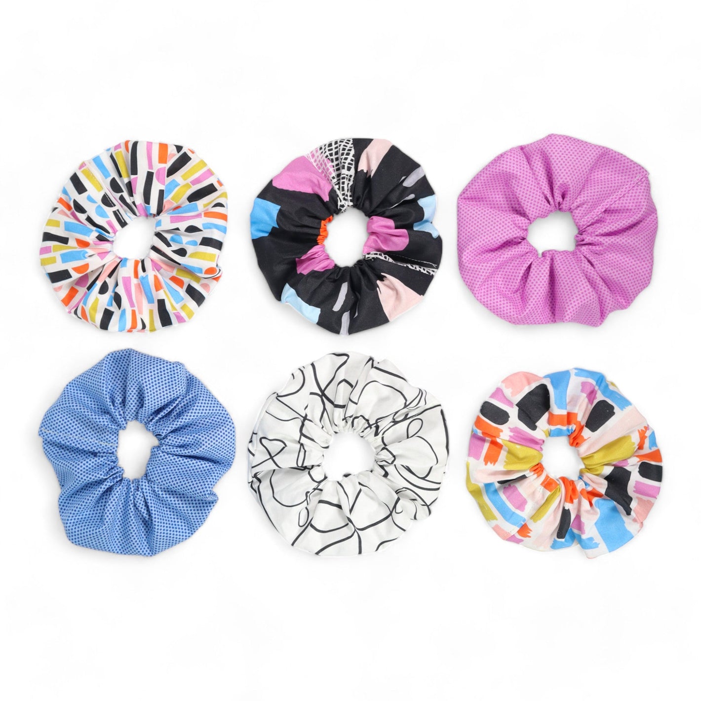 Scrunchie Sewing Kit - Abstract Black