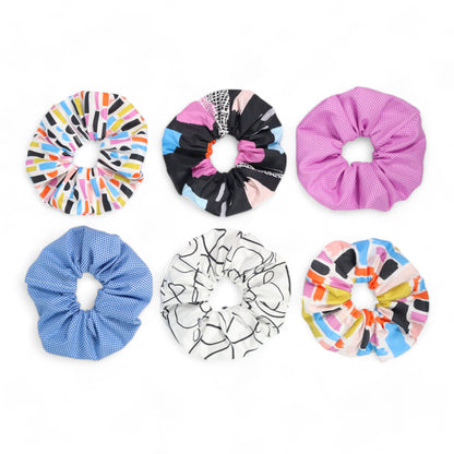 Scrunchie Sewing Kit - Abstract Black