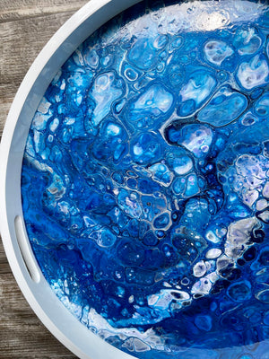 Starry Night Extra-Large White Tray