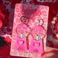 Cutie Heart Gum ball Machine Earrings