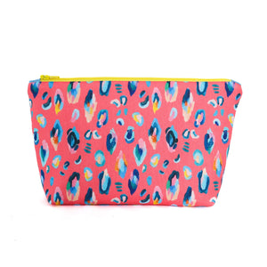 Zipper Pouch Sewing Kit - Pink Leopard
