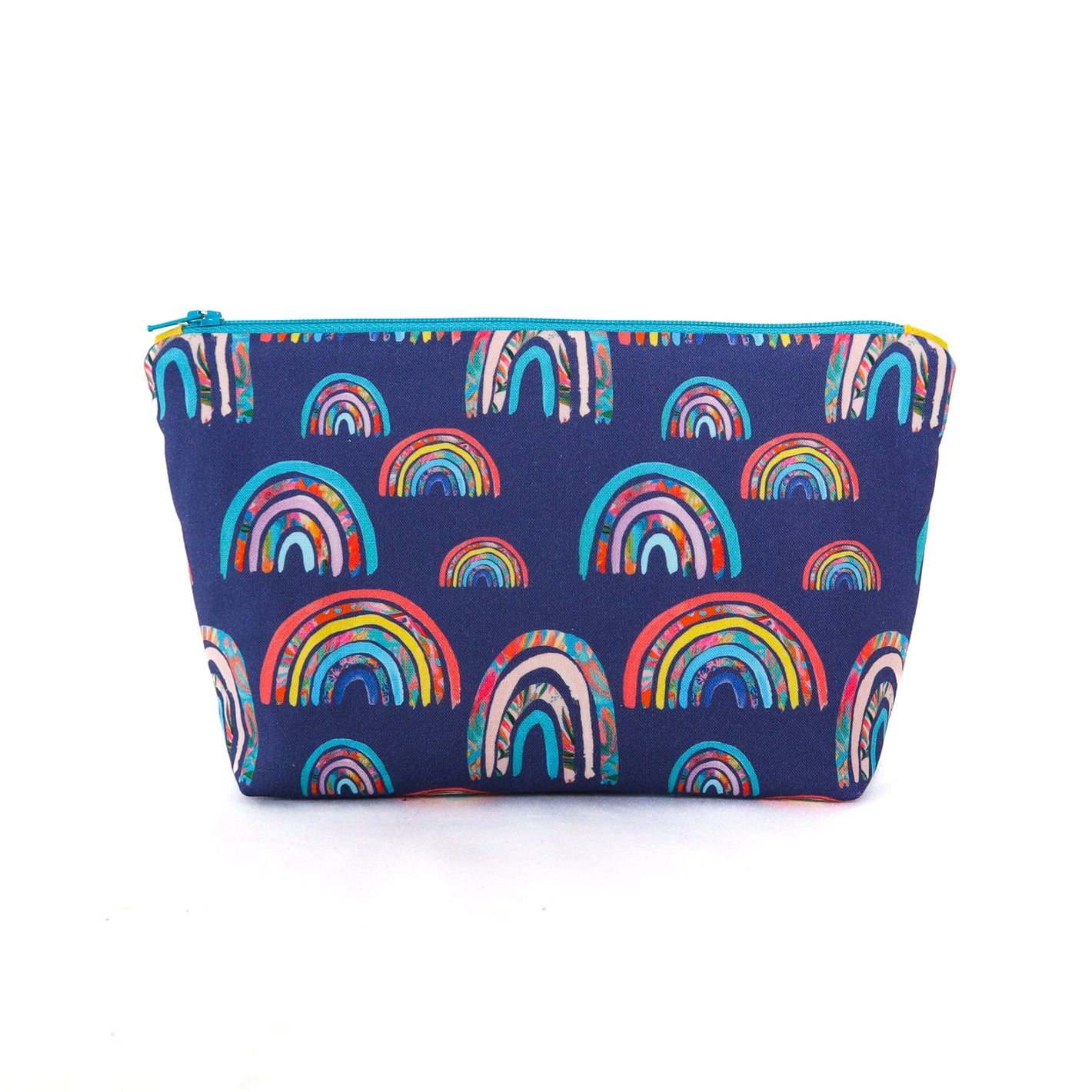Zipper Pouch Sewing Kit - Navy Rainbows