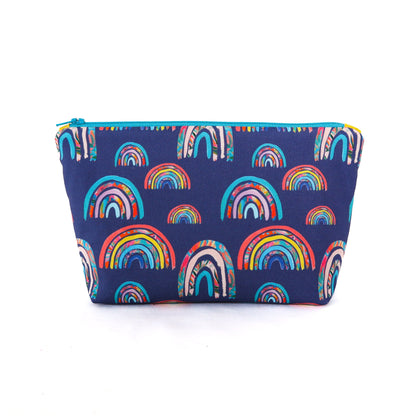Zipper Pouch Sewing Kit - Navy Rainbows
