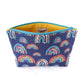 Zipper Pouch Sewing Kit - Navy Rainbows