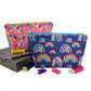 Zipper Pouch Sewing Kit - Navy Rainbows