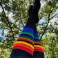 Rainbow Stripe Knee High Tube Socks