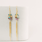 Rainbow Gemstone Edge Earrings