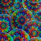 Bespattered Facade Holographic Rainbow Floral Mandala Sticker