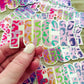 Bespattered Facade Everyone's Favorite Word Glitter Sticker - Rainbow Leopard