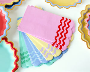 Ric Rac Rainbow Guest Napkins (16 ct)
